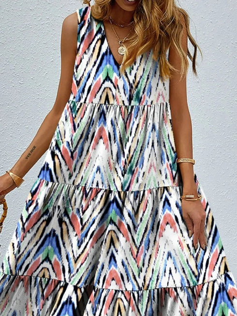printed-v-neck-tiered-maxi-tank-dress OhSoStyled at Sophia's Style-6