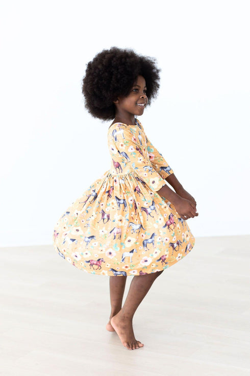 ponies-poppies-pocket-twirl-dress Mila & Rose - Sophia's Style-3
