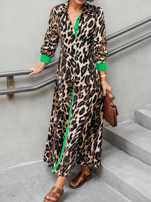 leopard-print-long-sleeve-shirt-dress-with-contrast-trim-OhSoStyled-Sophia's-Style-1