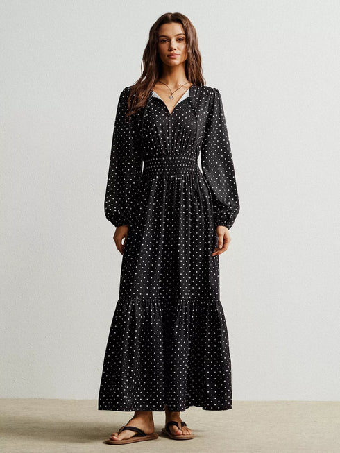 polka-dot-long-sleeve-maxi-dress-OhSoStyled-Sophia's-Style-6