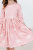 soft-pink-suns-3-4-sleeve-pocket-twirl-dress Mila & Rose - Sophia's Style-Soft Pink Suns 3/4 Sleeve Pocket Twirl Dress-6-12M--1