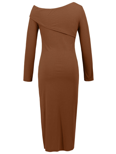slit-one-shoulder-long-sleeve-dress OhSoStyled at Sophia's Style-8