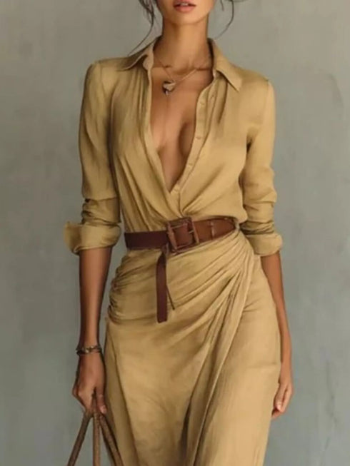 full-size-ruched-long-sleeve-maxi-dress-plus-size-OhSoStyled-Sophia's-Style-2