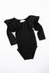 black-l-s-flutter-sleeve-leotard Mila & Rose - Sophia's Style-Black L/S Flutter Sleeve Leotard-6-12M--1