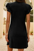 v-neck-ruffled-cap-sleeve-dress OhSoStyled - Sophia's Style in Black-4