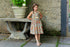 Girls Boho Floral Cotton Print Sleeveless Summer Dress with Bow, Sizes 2-14