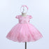 Baby Girls Lace Tulle Party & Easter Dress with Matching Headband 6-24 Months