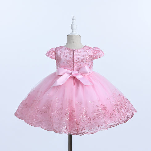 Baby Girls Lace Tulle Party & Easter Dress with Matching Headband 6-24 Months
