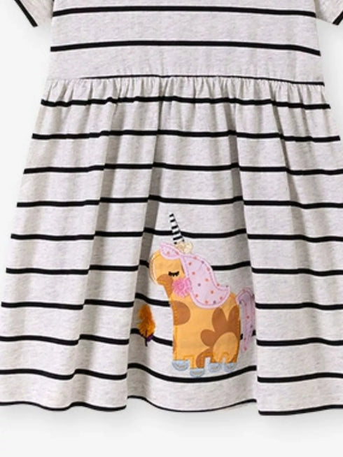 childrens-striped-unicorn-short-sleeve-casual-dress-ohso-kids-sophias-style-6
