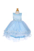 Girls High-Low Party Dress with Lace Appliqué – Easter, Flower Girl & Special Occasion Dress 3-12