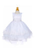 Girls High-Low Party Dress with Lace Appliqué – Easter, Flower Girl & Special Occasion Dress 3-12