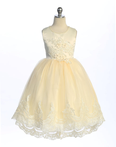 Girls High-Low Lace Party Dress – Perfect for Easter, Weddings & Special Occasions 3-12