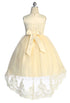 Girls High-Low Lace Party Dress – Perfect for Easter, Weddings & Special Occasions 3-12
