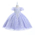 Girls Glitter Tulle Easter & Party Dress – Pink, Sky Blue, Blush & Lilac 3-12