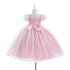 Girls Glitter Tulle Easter & Party Dress – Pink, Sky Blue, Blush & Lilac 3-12