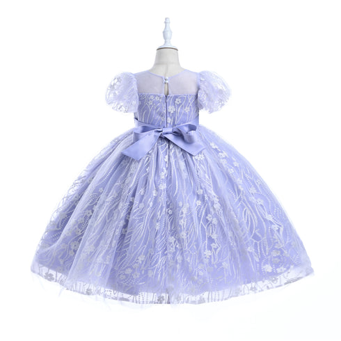 Girls Glitter Tulle Easter & Party Dress – Pink, Sky Blue, Blush & Lilac 3-12
