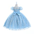 Girls Glitter Tulle Easter & Party Dress – Pink, Sky Blue, Blush & Lilac 3-12