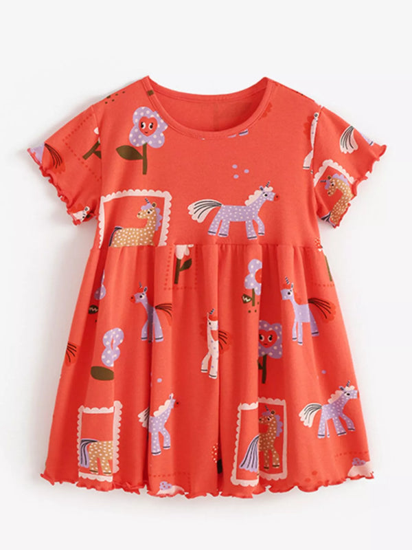 childrens-cartoon-horse-print-casual-dress-ohso-kids-sophias-styleDresses-1