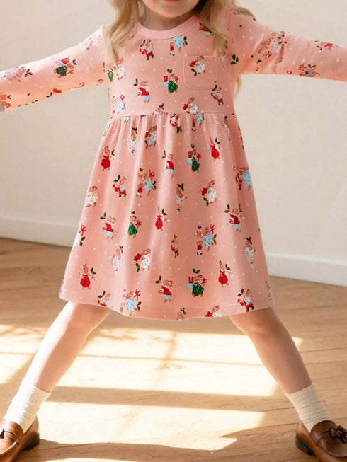 childrens-christmas-print-long-sleeve-dress-3-ohso-kids-sophias-style-2