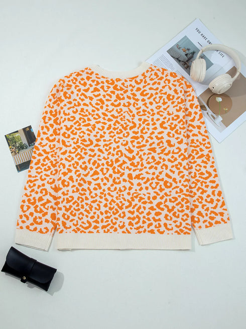 leopard-drop-shoulder-chunky-knitted-cardigan-Sophia's Style-4