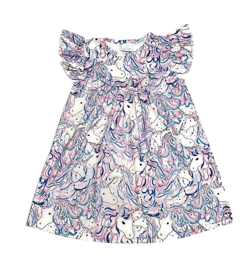 endless-unicorn-milk-silk-flutter-dress Great Lakes kids - Sophia's Style-2