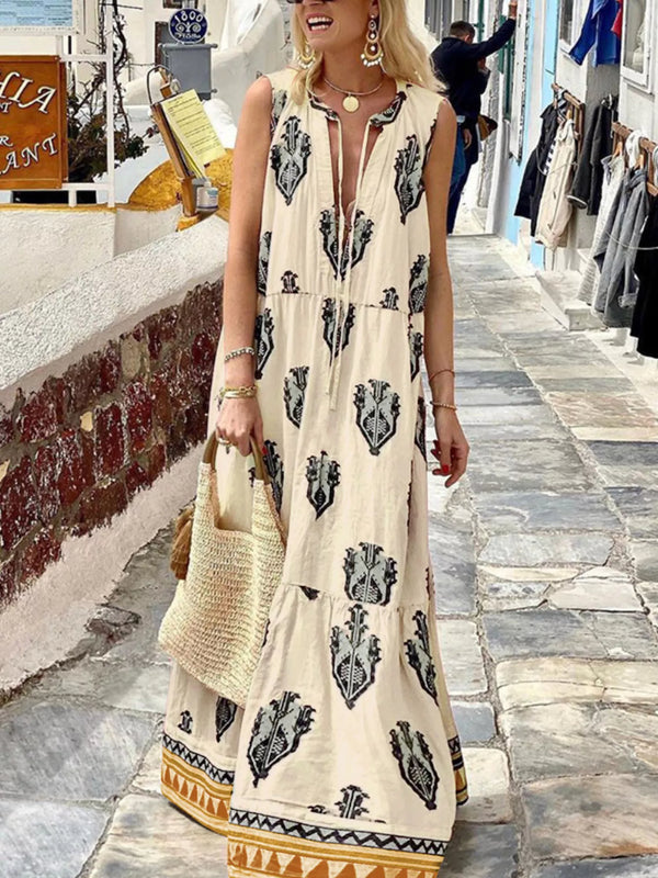 printed-sleeveless-maxi-dress-1-OhSoStyled-Sophia's-Style-1