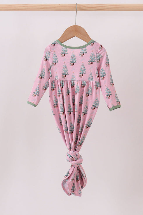 Pink christmas tree bamboo gown