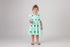 Mint clover sequin ruffle tiered dress