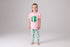 Pink clover glitter pants set