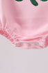 Pink clover glitter ruffle bubble