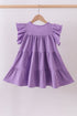 Lavender cross sequin tiered dress