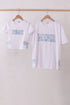 White MAMA bow applique mom&me top