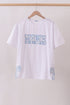 White MAMA bow applique mom&me top