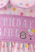 Purple birthday embroidery bloomer set