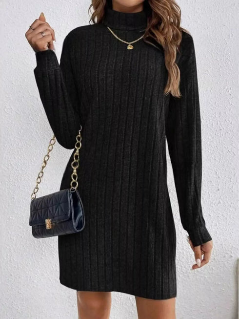 ribbed-knit-turtleneck-mini-dress-OhSoStyled-Sophia's-Style-8