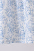Navy bunny embroidery floral peter pan collar shorts set