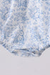 Navy bunny embroidery peter pan collar bubble