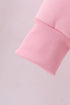 Pink heart love smile sequin fleece mom&me sweatshrit