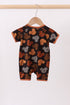 Brown character bamboo romper