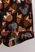 Brown character bamboo pajama set