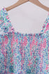 Blue marine smocked ruffle tiered mom&me dress