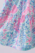 Blue marine smocked ruffle tiered mom&me dress