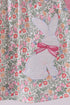 Floral bunny applique ruffle bloomer set