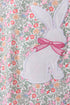 Floral bunny applique ruffle shorts set
