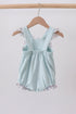 Blue floral bunny applique ruffle bubble