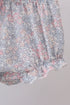 Blue floral bunny applique bloomer set