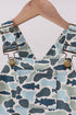 Camouflage denim dress