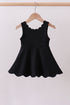 Black scalloped active mom&me dress