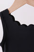 Black scalloped active mom&me dress