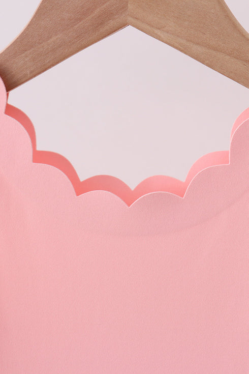 Pink scalloped active mom&me dress